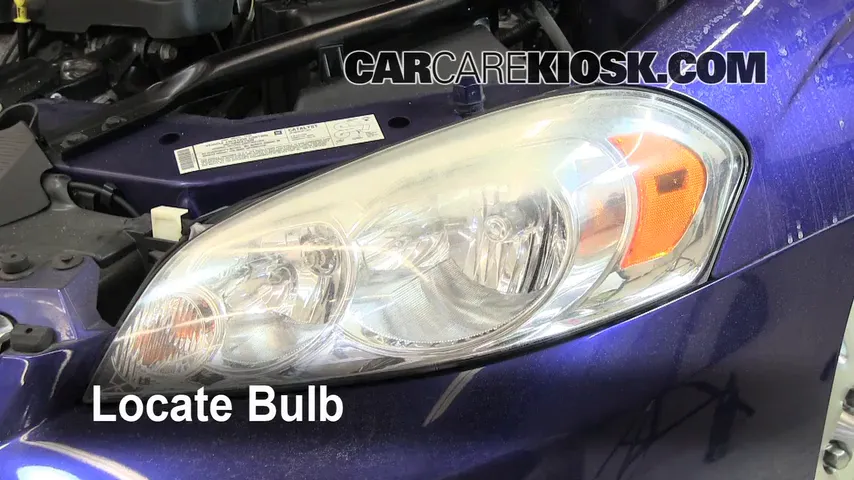 2006 Chevrolet Monte Carlo LT 3.9L V6 Lights Highbeam (replace bulb)